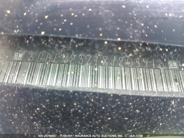 5GAEV23718J205913 - 2008 BUICK ENCLAVE CXL ვერცხლისფერი ფოტო 9