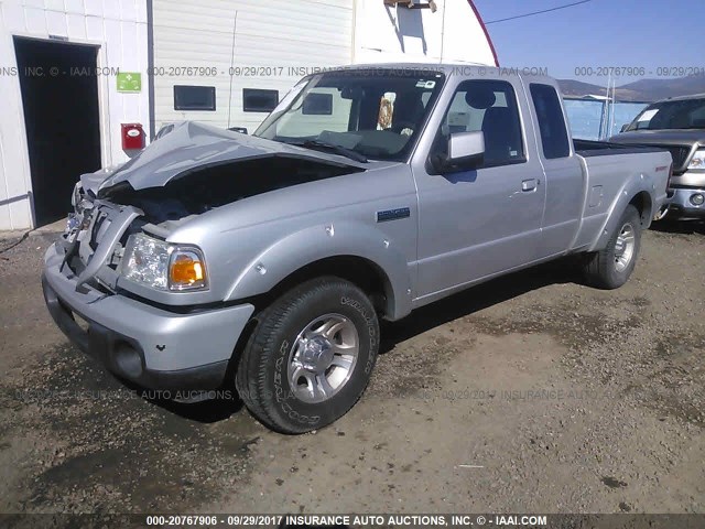 1FTKR4EE9BPA00390 - 2011 FORD RANGER SUPER CAB SILVER photo 2