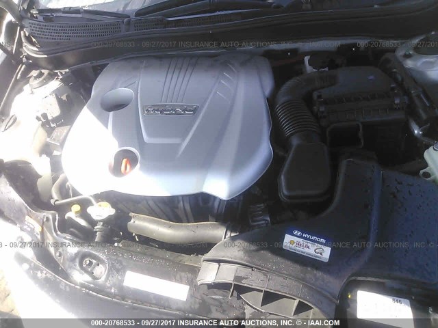 KMHEC4A49EA114159 - 2014 HYUNDAI SONATA HYBRID SILVER photo 10