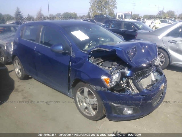 1G1JF6SB1D4142627 - 2013 CHEVROLET SONIC LTZ BLUE photo 1