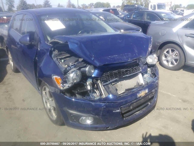 1G1JF6SB1D4142627 - 2013 CHEVROLET SONIC LTZ BLUE photo 6