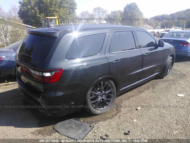 1C4RDJDG4FC139550 - 2015 DODGE DURANGO LIMITED BLACK photo 4