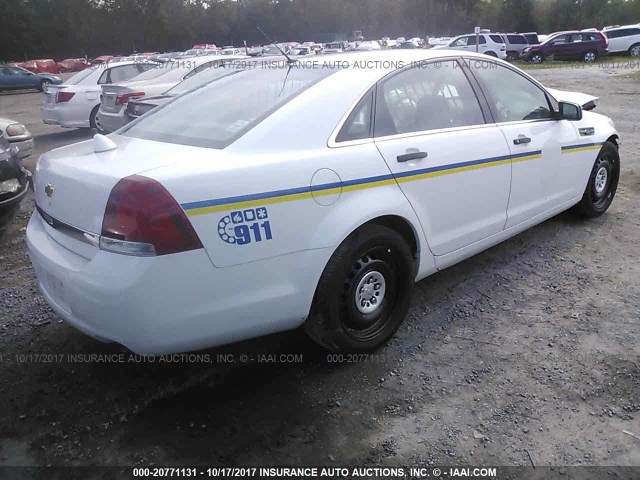 6G3NS5U29FL116493 - 2015 CHEVROLET CAPRICE POLICE WHITE photo 4