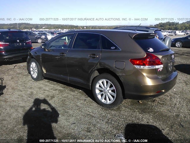 4T3ZA3BB9CU056264 - 2012 TOYOTA VENZA LE/XLE BROWN photo 3