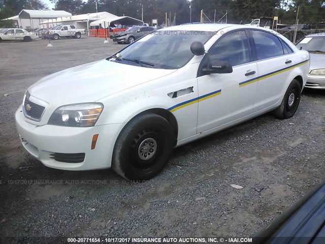 6G3NS5U24FL118796 - 2015 CHEVROLET CAPRICE POLICE WHITE photo 2