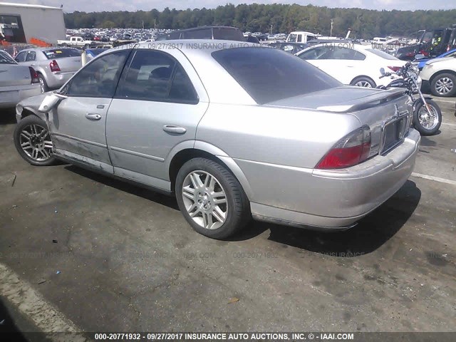 1LNHM87A04Y638479 - 2004 LINCOLN LS SILVER photo 3