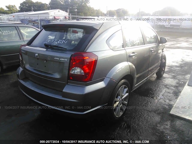 1C3CDWEA1CD505911 - 2012 DODGE CALIBER SXT GRAY photo 4