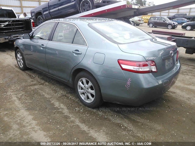 4T1BF3EK0BU765803 - 2011 TOYOTA CAMRY SE/LE/XLE მწვანე ფოტო 3