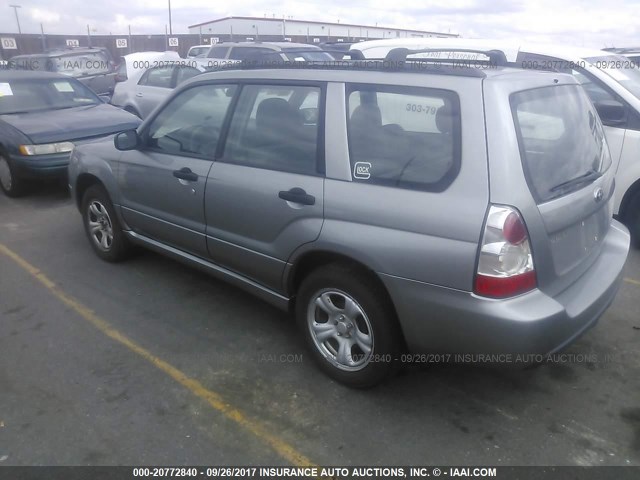 JF1SG63697H729915 - 2007 SUBARU FORESTER 2.5X/SPORTS 2.5X GRAY photo 3