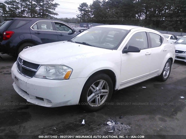 1B3LC56K28N159239 - 2008 DODGE AVENGER SXT WHITE photo 2