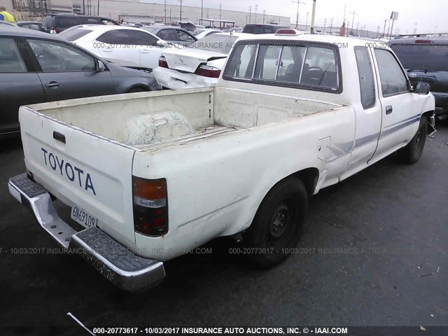 4TARN93P7RZ243332 - 1994 TOYOTA PICKUP 1/2 TON EX LONG WHLBSE DX WHITE photo 4