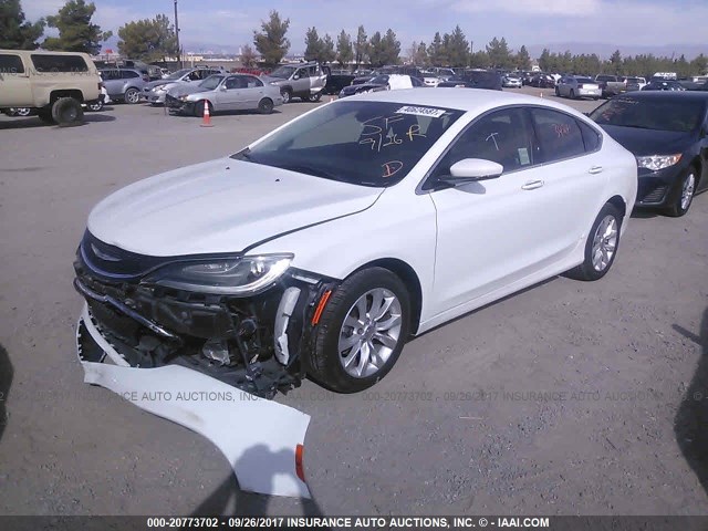 1C3CCCCBXFN747284 - 2015 CHRYSLER 200 C WHITE photo 2