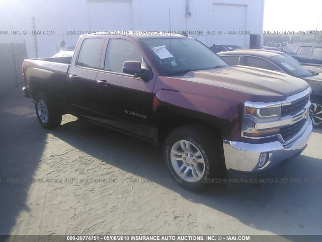 1GCVKREC8GZ202162 - 2016 CHEVROLET SILVERADO K1500 LT BURGUNDY photo 1