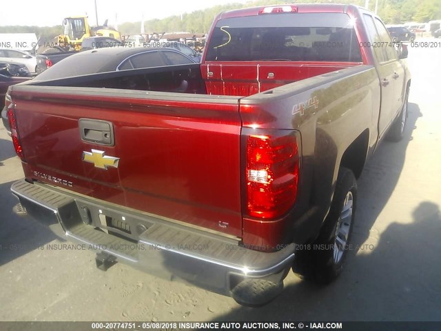 1GCVKREC8GZ202162 - 2016 CHEVROLET SILVERADO K1500 LT BURGUNDY photo 4