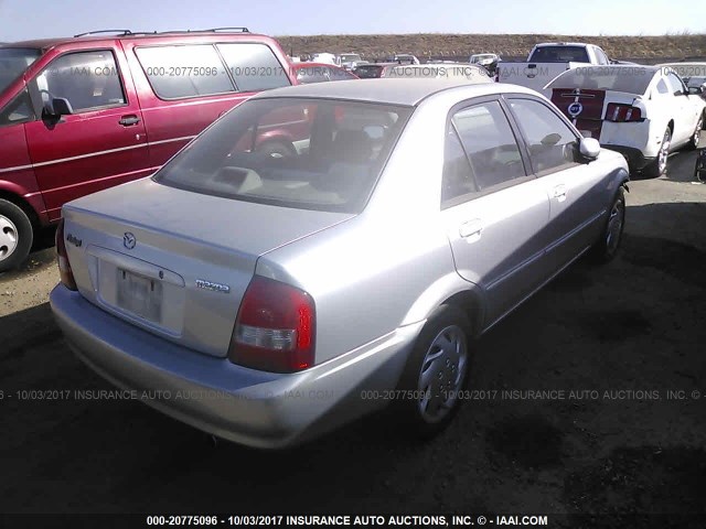 JM1BJ225321589312 - 2002 MAZDA PROTEGE DX/LX/ES SILVER photo 4