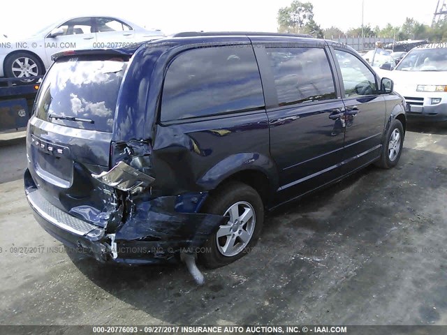 2C4RDGCG9CR406236 - 2012 DODGE GRAND CARAVAN SXT Navy photo 4