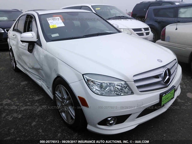 WDDGF56X78R038868 - 2008 MERCEDES-BENZ C 350 WHITE photo 1