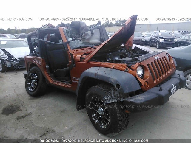 1J4AA2D18BL505845 - 2011 JEEP WRANGLER SPORT ORANGE photo 1