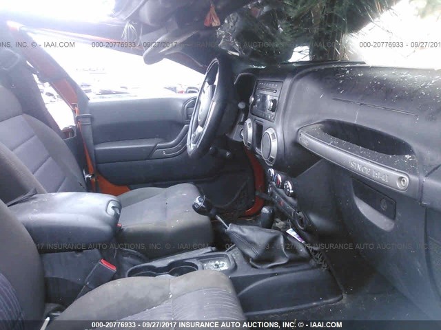 1J4AA2D18BL505845 - 2011 JEEP WRANGLER SPORT ORANGE photo 5
