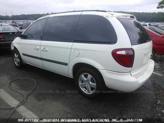 1D4GP45R26B728590 - 2006 DODGE CARAVAN SXT WHITE photo 3