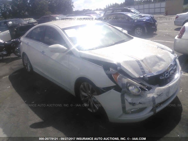 5NPEC4AB2CH446467 - 2012 HYUNDAI SONATA SE/LIMITED WHITE photo 1