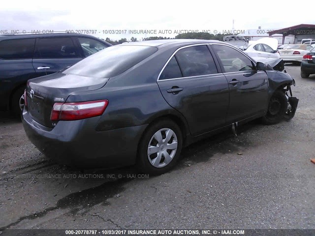 4T1BE46K89U280794 - 2009 TOYOTA CAMRY SE/LE/XLE GRAY photo 4