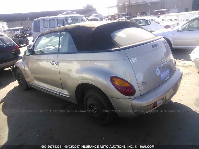 3C3EY55E75T296603 - 2005 CHRYSLER PT CRUISER TOURING GOLD photo 3