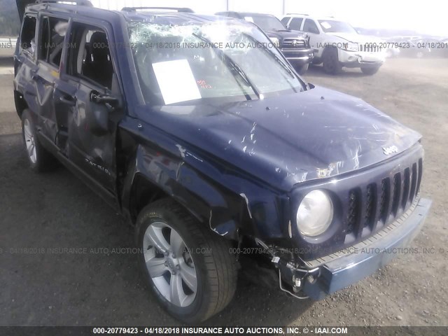 1C4NJRFB5ED633495 - 2014 JEEP PATRIOT LATITUDE Dark Blue photo 1