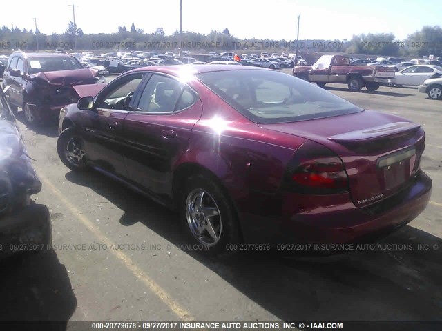 2G2WS522841151179 - 2004 PONTIAC GRAND PRIX GT2 MAROON photo 3