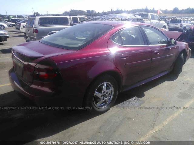 2G2WS522841151179 - 2004 PONTIAC GRAND PRIX GT2 MAROON photo 4