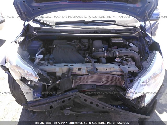 3N1CE2CP3EL402952 - 2014 NISSAN VERSA NOTE S/S PLUS/SV/SL BLUE photo 10