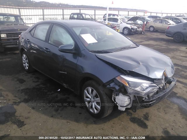 5YFBURHE7EP158057 - 2014 TOYOTA COROLLA L/LE/LE PLS/PRM/S/S PLS GRAY photo 1