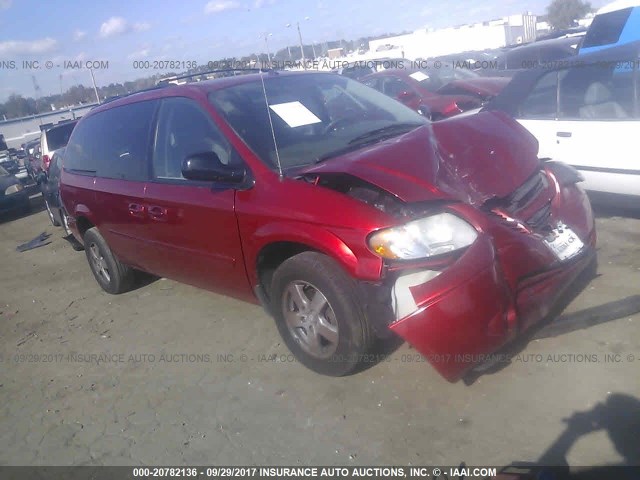 2D8GP44L87R257883 - 2007 DODGE GRAND CARAVAN SXT RED photo 1