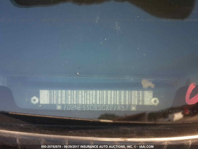 1G2NE55D8SC821837 - 1995 PONTIAC GRAND AM SE BLACK photo 9