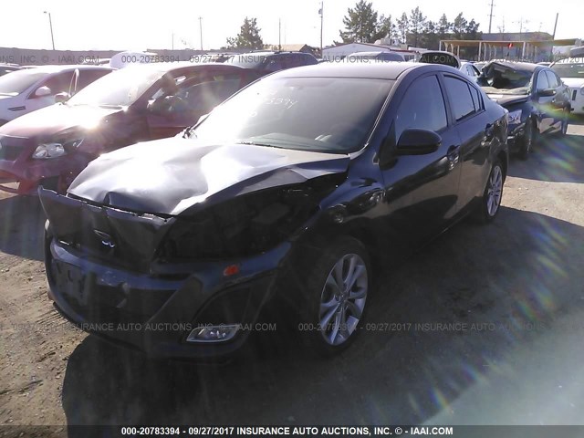 JM1BL1U51B1479540 - 2011 MAZDA 3 S BLACK photo 2