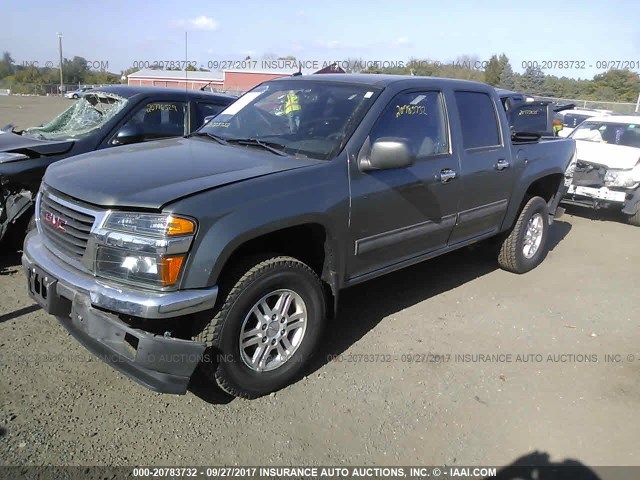 1GTJTFDE3A8118793 - 2010 GMC CANYON SLT GRAY photo 2