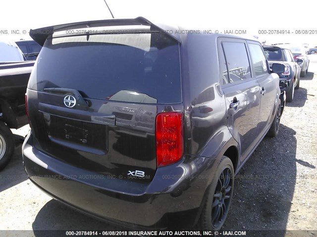 JTLKE50E981050537 - 2008 TOYOTA SCION XB PURPLE photo 4