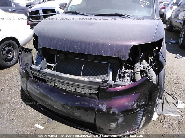 JTLKE50E981050537 - 2008 TOYOTA SCION XB PURPLE photo 6