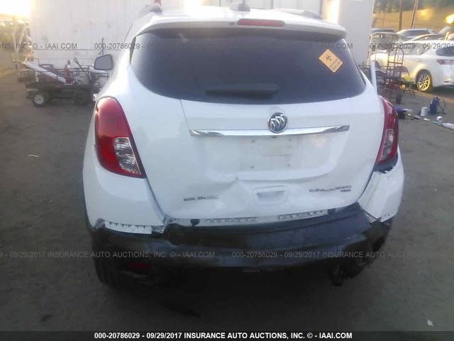 KL4CJFSB5GB738607 - 2016 BUICK ENCORE CONVENIENCE WHITE photo 6