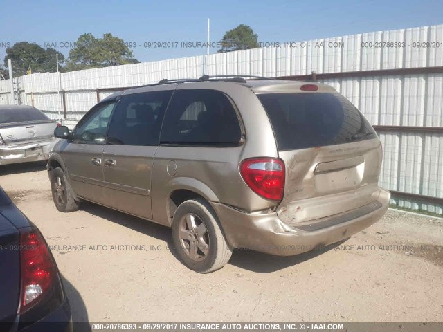 2D4GP44L96R622667 - 2006 DODGE GRAND CARAVAN SXT BEIGE photo 3