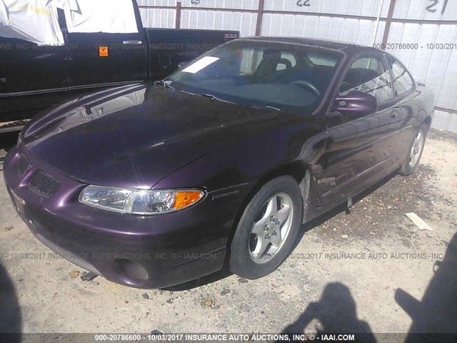 1G2WP12K2WF263529 - 1998 PONTIAC GRAND PRIX GT PURPLE photo 2