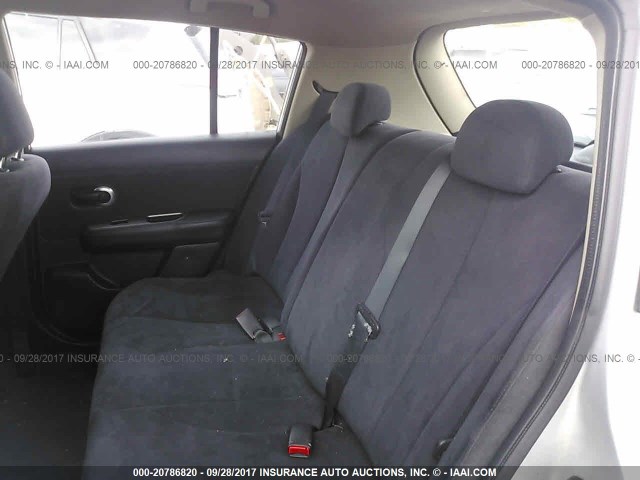 3N1BC13E67L373525 - 2007 NISSAN VERSA S/SL SILVER photo 8