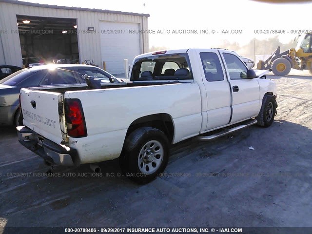 2GCEC19V161109095 - 2006 CHEVROLET SILVERADO C1500 WHITE photo 4