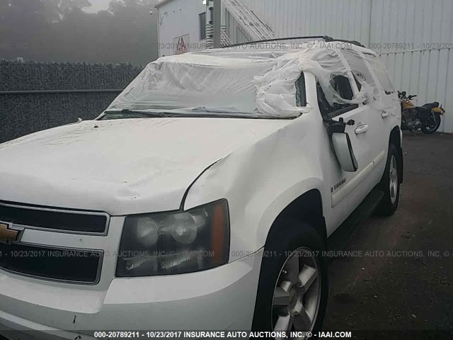 1GNFK23029R221191 - 2009 CHEVROLET TAHOE K1500 LT WHITE photo 6