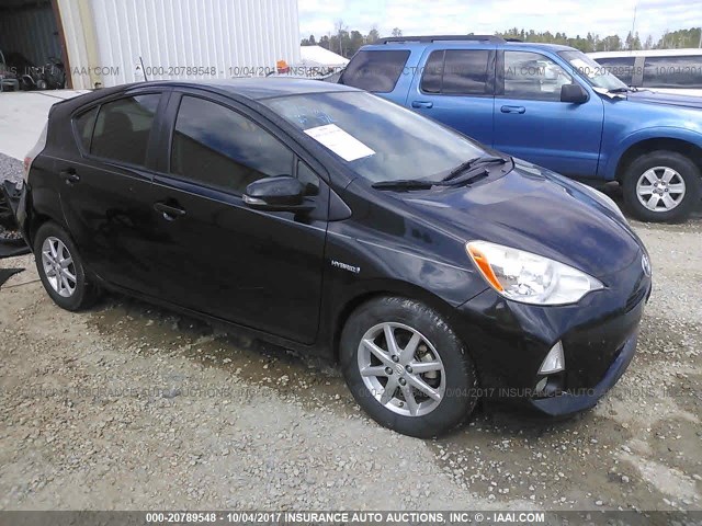 JTDKDTB33C1525039 - 2012 TOYOTA PRIUS C BLACK photo 1