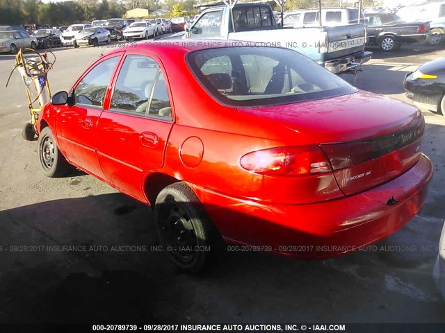 3FAFP13P31R169117 - 2001 FORD ESCORT RED photo 3