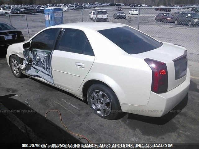 1G6DM57N430106821 - 2003 CADILLAC CTS WHITE photo 3