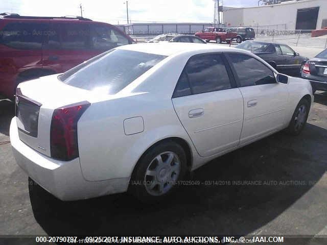 1G6DM57N430106821 - 2003 CADILLAC CTS WHITE photo 4