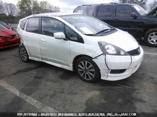 JHMGE8H53CC009405 - 2012 HONDA FIT SPORT WHITE photo 1