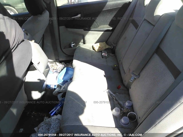 4T4BF1FK1CR200681 - 2012 TOYOTA CAMRY SE/LE/XLE SILVER photo 8